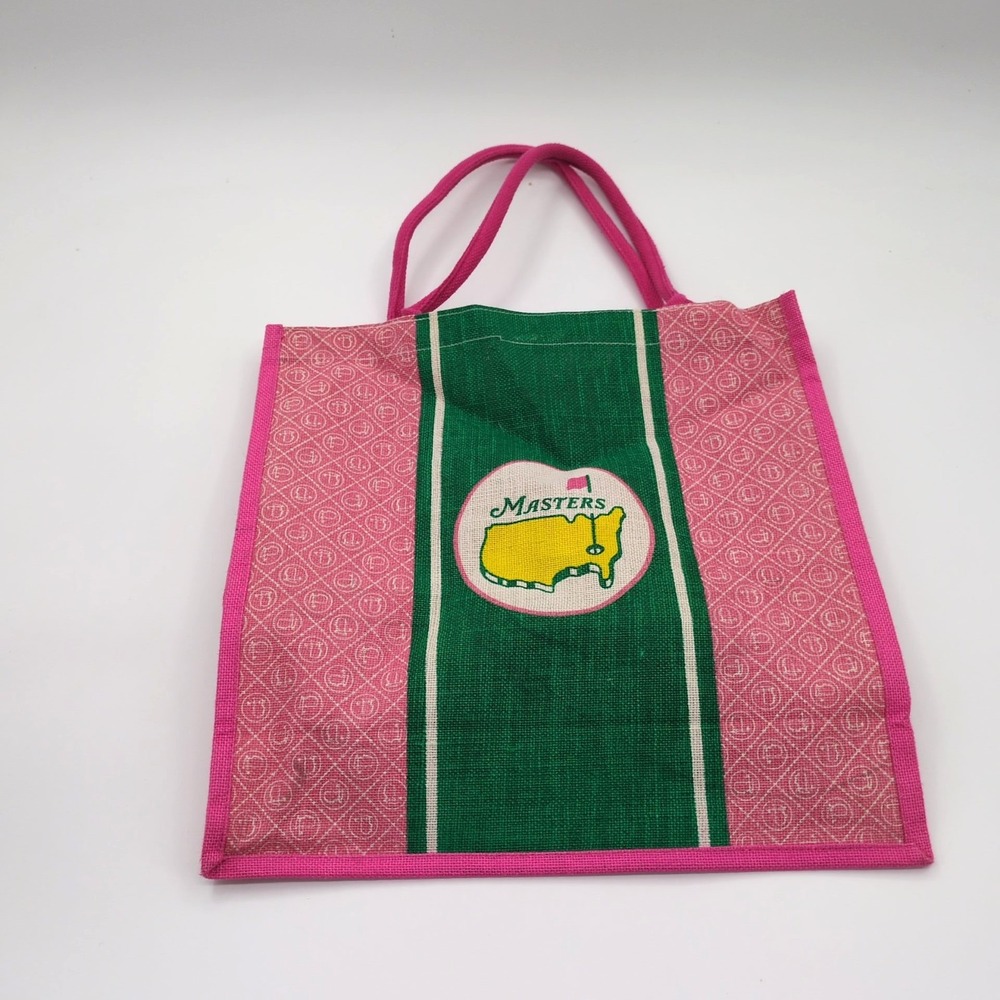 Augusta National Masters Pink Green 18" Tote Bag Masters Golf Tournament